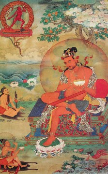 Bouddha hebdomadaire le grand Naropa six yogas bouddhisme Peinture à l'huile